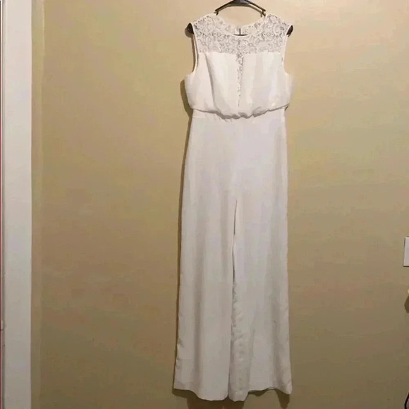 White House Black Market White Jumpsuit - Picture 1 of 5